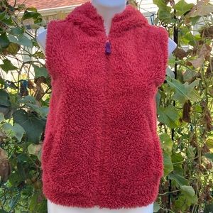 🍄 Mini Boden Soft Cozy Sherpa Hooded Vest